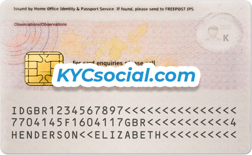 Phôi Căn Cước Anh