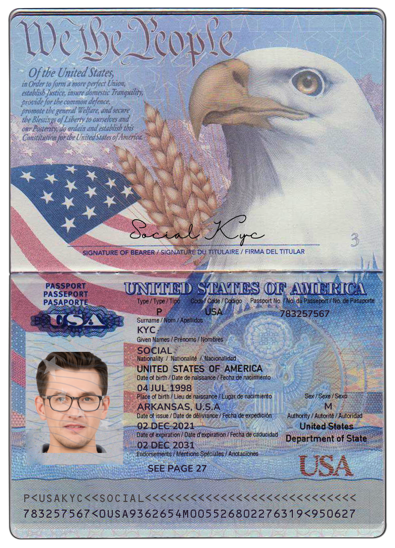 Phôi Hộ Chiếu Mỹ